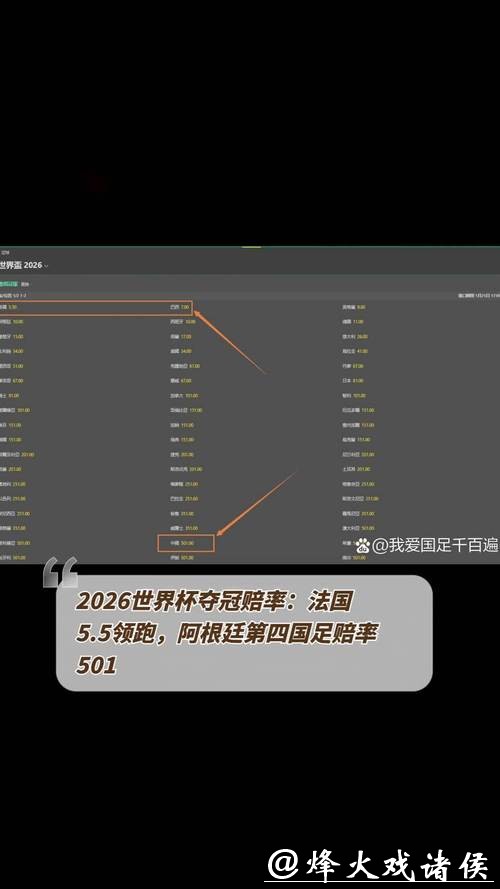 2026世界杯赔率：足球专家的盘口分析建议